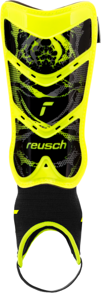 Reusch Shinguard Attrakt Pro 5377043 2700 black yellow front